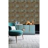Papel de Parede Importado Lavável Textura Pátina Azul/marrom - 5
