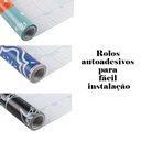 Ver imagem 3 de Papel Parede Adesivo Sala Quarto Rolo 45x10m Cinza Formas