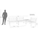 Ver imagem 2 de Conjunto Raiz Externo para Jardim e Piscina 4 Lugares com Mesa de Centro - Bege