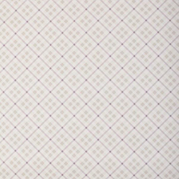 Papel de Parede Lavável Infantil Quarto Menina Xadrez Lilás - 2