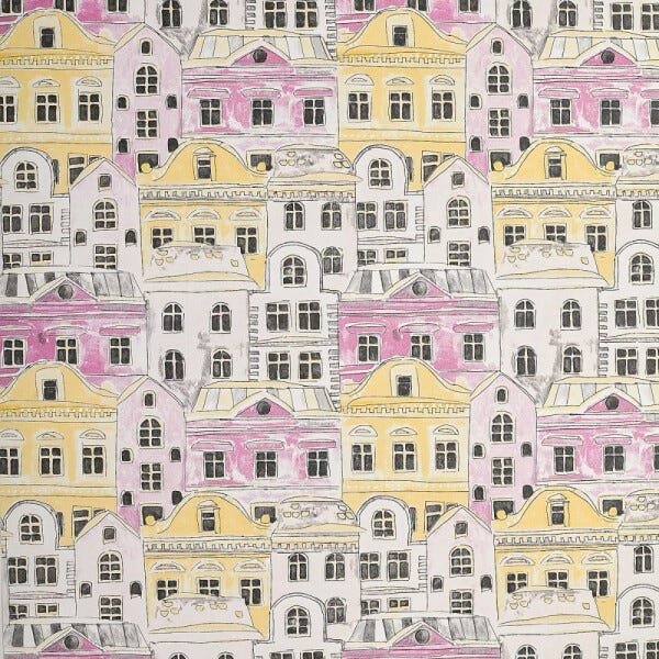 Papel de Parede Lavável Infantil Quarto Menina Rosa Amarelo - 2