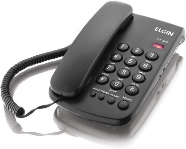 Telefone Elgin com Interfone Campainha Dector - 1