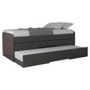 Ver imagem 4 de Cama Bibox de Solteiro com Cama Auxiliar e 2 Gavetas - Juliette - Robel Móveis Bicama de Solteiro Ro