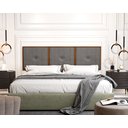 Ver imagem 1 de Painel Cabeceira Box King 1,95 Madeira Suede Cinza - Comprar Moveis em Casa