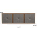 Ver imagem 2 de Painel Cabeceira Box King 1,95 Madeira Suede Cinza - Comprar Moveis em Casa