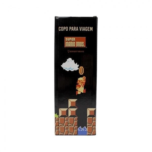 Copo Viagem Super Mario Game Over com tampa 500ml - 5