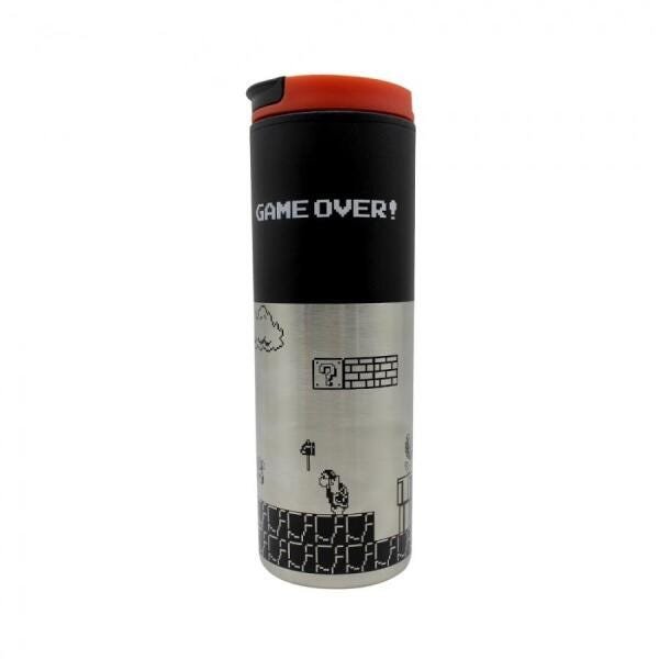 Copo Viagem Super Mario Game Over com tampa 500ml - 1