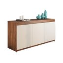 Ver imagem 1 de Balcão Buffet Onix 3 Portas Viero Imbuia/Off White