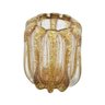 Vaso Murano San Polo II Fumê e Dourado P - 1