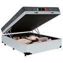 Ver imagem 1 de Cama Box Baú Casal 138X188X60 Resistente Pró D28 Ortopédica Espuma Branco Prime Colchões