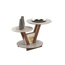 Ver imagem 2 de Mesa de Centro Decorativa Laguna Tampo Base Redonda Off White