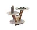 Ver imagem 2 de Mesa de Centro Decorativa Laguna Tampo Base Redonda Off White