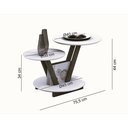 Ver imagem 3 de Mesa de Centro Decorativa Laguna Tampo Base Redonda Off White