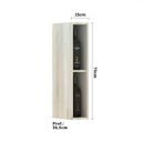 Ver imagem 3 de Armário Para Cozinha 15cm 1 Porta Legno Crema C/Preto Tx