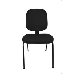 Cadeira Fixa Diretor Fire sem Braço - Tecido J.Serrano - Preto - 2