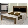 Cama de Casal Larissa JM Barreto Castanho com Preto - 2