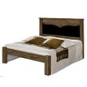 Cama de Casal Larissa JM Barreto Castanho com Preto - 1