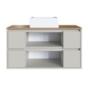 Ver imagem 6 de Balcão Gabinete de Banheiro com Cuba 2 Portas e 4 Gavetas Suspenso 88,4cm Multimóveis Crart-BAL007