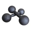 Ver imagem 2 de Par de Halteres de Ferro Fundido Pintado - 2 Kg