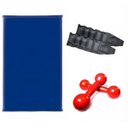 Ver imagem 1 de Kit Treine em Casa - Colchonete + Par de Caneleira 1 Kg + Par de Halteres de 1 Kg