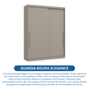 Ver mais imagens de Módulo de Guarda Roupa 2 Portas 2 Gavetas Niquel Elegance 