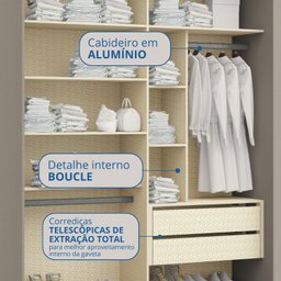 Guarda-roupa Casal 2 Portas Elegance - 6