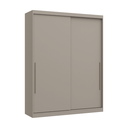 Ver imagem 2 de Módulo de Guarda Roupa 2 Portas 2 Gavetas Niquel Elegance Cinza/Níquel
