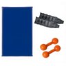 Kit Treine em Casa - Colchonete + Par de Caneleira 4 Kg + Par de Halteres de 4 Kg - 1