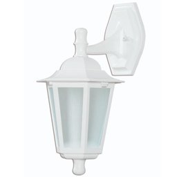 Arandela Branca Luminária Parede 37cm Lâmpada E27 Bivolt Dital Grega Colonial - 1 Arandela Branca Luminária Parede 37cm Lâmpada E27 Bivolt Dital Grega Colonial - 1