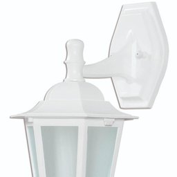 Arandela Branca Luminária Parede 37cm Lâmpada E27 Bivolt Dital Grega Colonial - 3 Arandela Branca Luminária Parede 37cm Lâmpada E27 Bivolt Dital Grega Colonial - 3