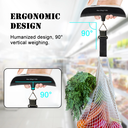 Ver imagem 4 de Balança Portátil de Bagagem Digital Display Lcd - Preto Prata