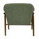 Ver imagem 5 de Kit 02 Poltronas Luna Base Madeira Poliéster Bouclé Verde - Nexta Casa