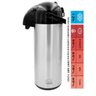 Garrafa Térmica De Café Chá Aço Inox 2 Litros de pressão tipo tramontina - 2