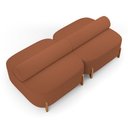 Ver imagem 7 de Kit 02 Sofás Ilha Orgânico Living Closet Evo 125cm 02 Lugares Bouclê Terracota - Desk Design