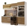 Armário de Cozinha Completa 100% MDF 270cm Branco/Rustic Acordes Madesa 08 - 3