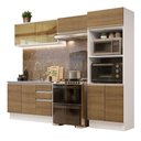 Ver imagem 3 de Armário de Cozinha Completa 100% MDF 270cm Branco/Rustic Acordes Madesa 08