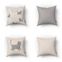 Ver imagem 1 de kit 4 capas de Almofada Decorativas Kit 4 Almofada Area Externa 35x35 cm