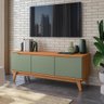 Rack Kappesberg 3 Portas Canela/verde 136cm - 1