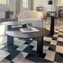 Ver imagem 7 de Mesa de Centro Orgânica 80cm Chanfrada Pé Madeira 28018 Artesano