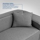 Ver imagem 6 de Conjunto Sofá 260cm e Puff 100cm Baobá CabeCasa MadeiraOriginals Cinza Linho Silver
