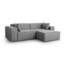 Ver imagem 2 de Conjunto Sofá 260cm e Puff 100cm Baobá CabeCasa MadeiraOriginals Cinza Linho Silver