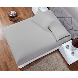 Jogo de Cama Lençol Casal 3 Peças Adolescente Infantil Cinza - 2