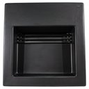 Ver imagem 2 de Cuba de Sobrepor Retangular com Grelha e Válvula Oculta 42,5x41cm Ébano Fosco Black Matte - L1042. B