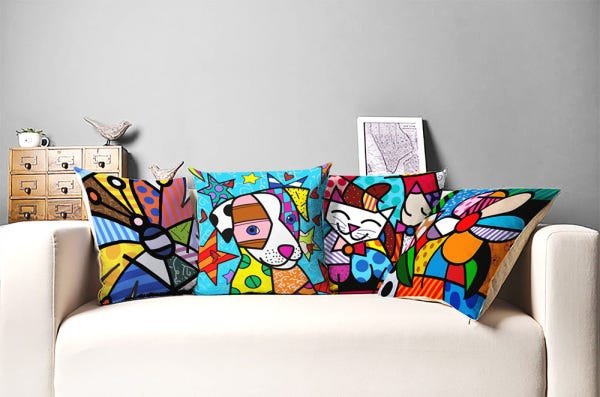 Almofada Decorativas Kit 4 Almofada Area Externa 35x35 cm - 2