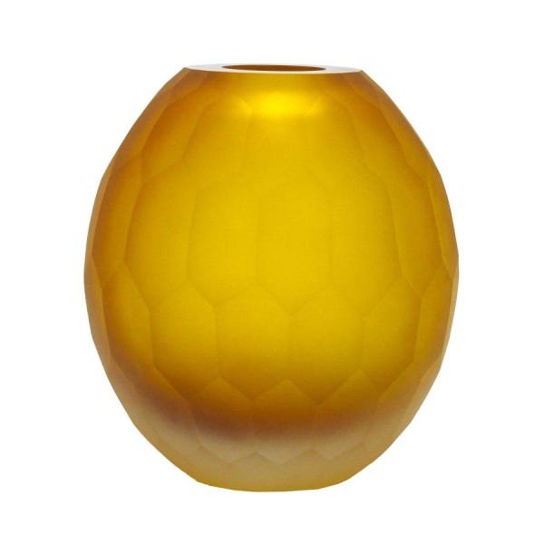 Vaso de Cristal Fosco Ambar Short - 1