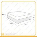Ver mais imagens de Cama Box + Colchão de Casal Ortobom D45 Iso 150 138x188x53cm Preto