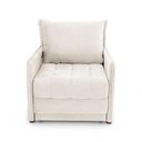 Ver imagem 2 de Poltrona Cama Reclinável Retrátil Viena Boucle Confortável Bege Loja Sheep