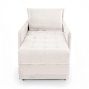 Ver imagem 5 de Poltrona Cama Reclinável Retrátil Viena Boucle Confortável Bege Loja Sheep