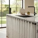 Ver imagem 4 de Cortina Pia/Balcão/Banheiro/Cozinha Renda Varias Estampas:Valencia Marfim