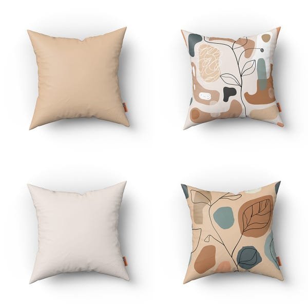 kit 4 capas de Almofada Decorativas Kit 4 Almofada Area Externa 40x40 cm - 1